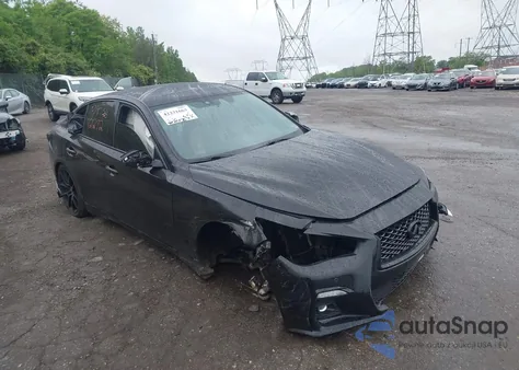 2021 Infiniti Q50 Red Sport 400 Awd из США, поврежденный, VIN JN1FV7DR8MM880511